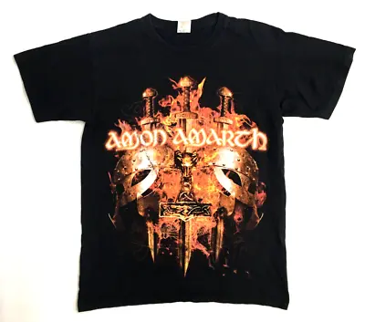 Buy Amon Amarth 2009 Tour Double Sided Graphic Print Black T-Shirt Small • 14.99£