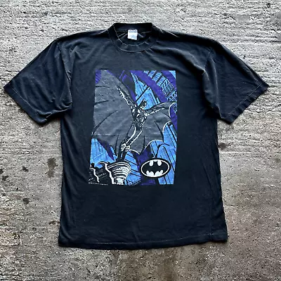 Buy Vintage DC Comics Batman - 'Gotham' - 1992 - L/XL - Movie Film 90's T-Shirt • 59.99£