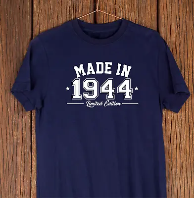 Buy Made In 1944 T-Shirt - Novelty 80th Birthday Gift, 80th Birthday T-Shirt • 13.99£