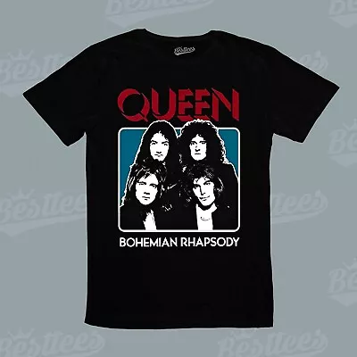 Buy Queen Bohemian Rhapsody Freddie Mercury Music British Rock Band Tee T-Shirt • 23.15£