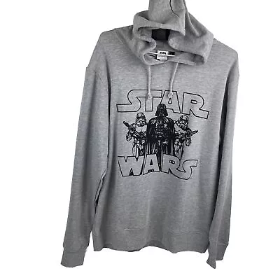 Buy Star Wars Hoodie Men’s Size Large Official Jumper Pullover Grey Darth Vader NEW • 22.09£