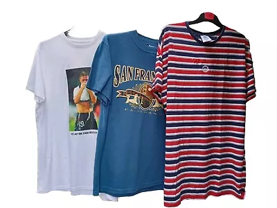Buy 3 X Medium T-shirts. Men's Geeky, Alternative Tees. Sport Aid Misprint, Spellout • 19.99£