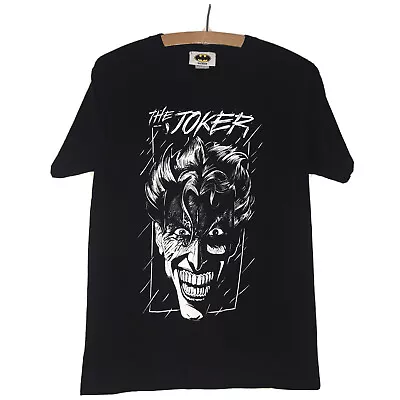 Buy The Joker Batman Black T-Shirt Size Small Short Sleeve Fruit Of The Loom Tag • 1.99£