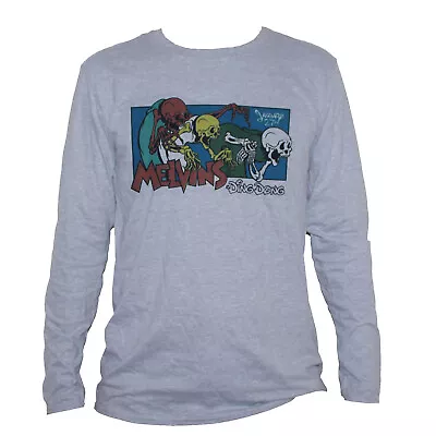 Buy Melvins Punk Rock Grunge Metal T Shirt Long Sleeve Grey Unisex Men Women • 21.15£