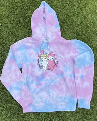 Buy A-Lab Heaven & Hell Pink & Blue Tie Dye Hoodie Small Heaven Sent Hell Bent A.Lab • 28.82£