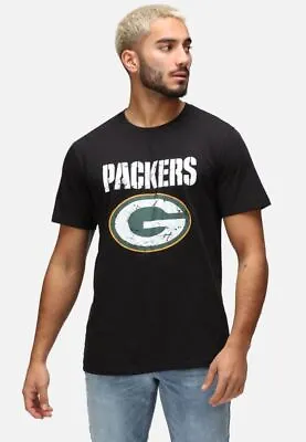 Buy Recovered NFL Mens T-Shirt Green Bay Packers Cotton Football Casual Pullover Tee • 19.99£
