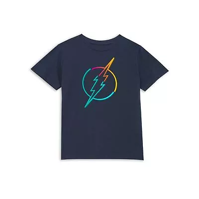 Buy Official DC Comics Justice League Neon Flash Kids' T-Shirt • 14.99£
