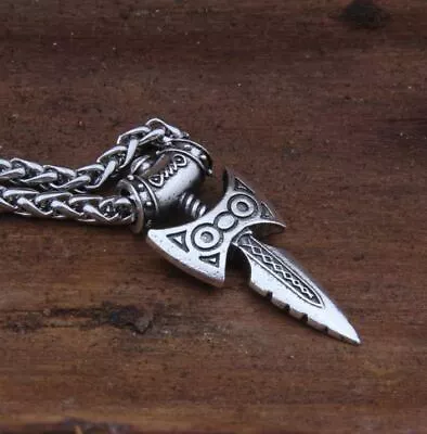 Buy Skyrim Amulet Of Talos Viking Dagger Knife Pendant Necklace Norse Jewellery • 6.99£