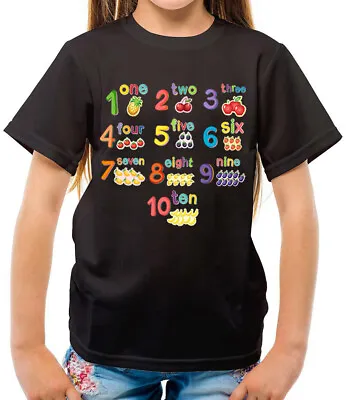Buy Kids Boys Girls Number Day T-Shirt Maths Childrens School 2024 T-shirt • 10.99£