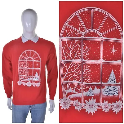 Buy True Vintage Christmas Jumper L Cute Kitsch Ugly Tacky Party Sweater Sweatshirt • 24.99£
