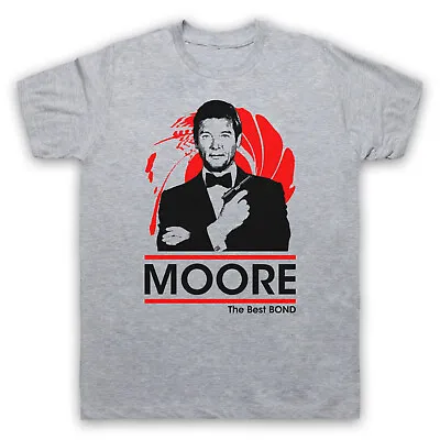 Buy Roger Moore The Best Bond Secret Agent Double O 00 Mens & Womens T-shirt • 17.99£