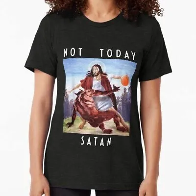 Buy Not Today Satan Tshirt LARGE UK Exotic Waifu New UNISEX • 14.99£