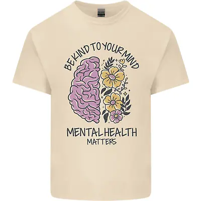 Buy Be Kind To Your Mind Mental Health Mens Cotton T-Shirt Tee Top • 10.23£