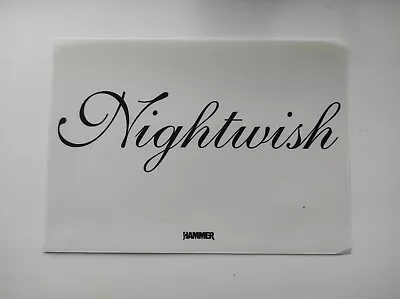 Buy Nightwish Band Sticker Heavy Metal Music Metal Hammer Merch - 21cm X 15cm • 1.99£