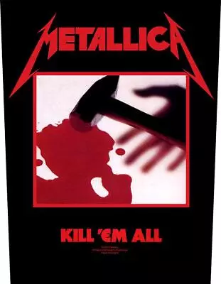 Buy Metallica - Kill Em All Backpatch Rückenaufnäher - Official Merch • 12.89£