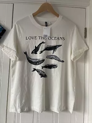 Buy Divided Save The Oceans Whale  T-shirt New • 12£
