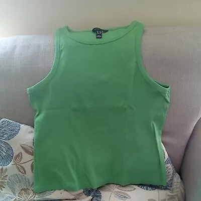 Buy Green Vest Top Size 20 From New Look • 2£