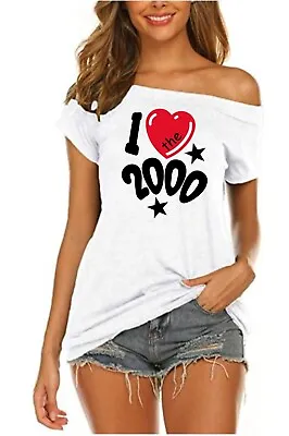 Buy 2000 White T  Fancy Dress Party Retro UK Made & Sizes XS TO 5X  • 10.99£