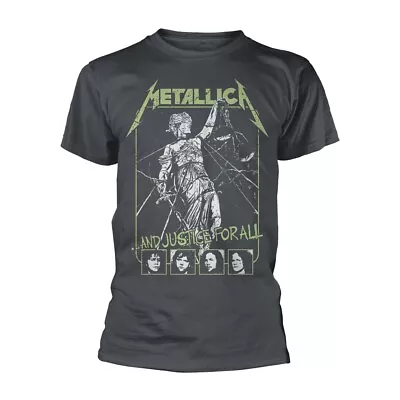 Buy Metallica Justice For All Faces Grey T-Shirt NEW OFFICIAL • 17.79£