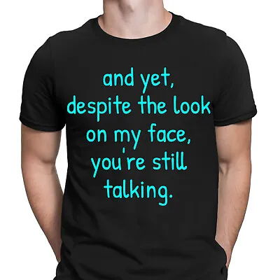 Buy Antisocial Funny And Despite The Look On My Face Mens T-Shirts Tee Top #NED • 7.59£