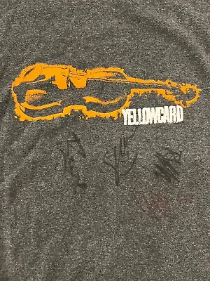 Buy Yellowcard Band XL T-Shirt Mens Signed Autographed Auto Tee • 94.98£