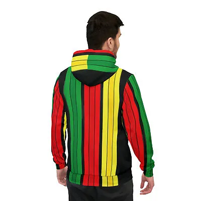 Buy Athletic Hoodie Red Green And Yellow Rasta Colors • 30.72£