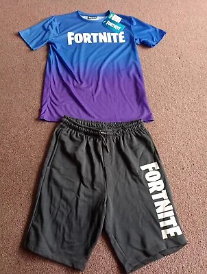 Buy Childs Fortnite Shorts And T Shirt Set Size Youth XL • 5.99£