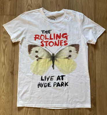 Buy Vintage Live At Hyde Park Tour 2013 Rolling Stones T-Shirt MEDIUM Mick Jagger • 27.99£