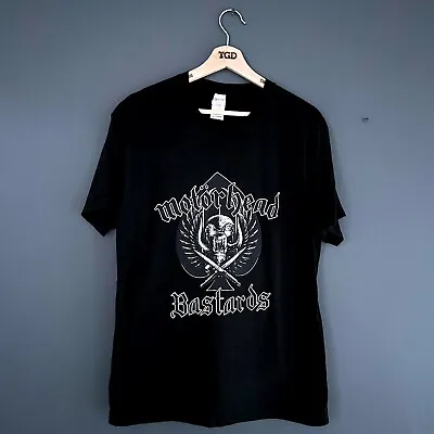 Buy Mens Motorhead Bastards Black Print Short Sleeved Band T-Shirt Top Size Large • 14.99£