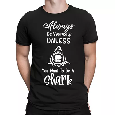Buy Always Be A Shark Mens Unisex Women Oversized Tshirts Tee Top #E5 • 9.99£