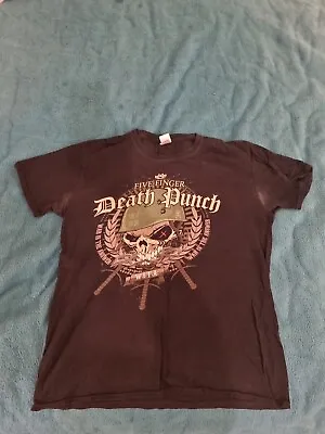 Buy Five Finger Death Punch T Shirt Large -  Black War Is The Answer Shirt • 10£