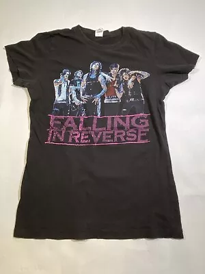 Buy Falling In Reverse Black Graphic T Shirt Fits Like Women’s Sz XS • 23.68£
