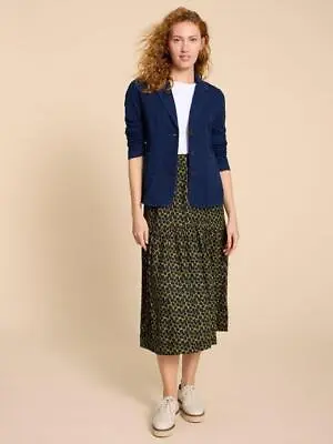Buy White Stuff Women's Olivia Cotton Jersey Blazer Ladies Casual Long Sleeve Coat • 22£
