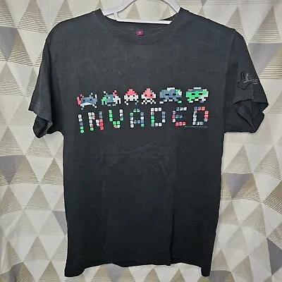 Buy Joystick Junkies Urban Invaders Retro Arcade Game Space T-Shirt UK Size Medium  • 8£