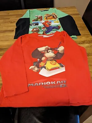Buy Nintendo Mario/Donkey Kong Long Sleeved Tops Boys 6/7 • 6.50£