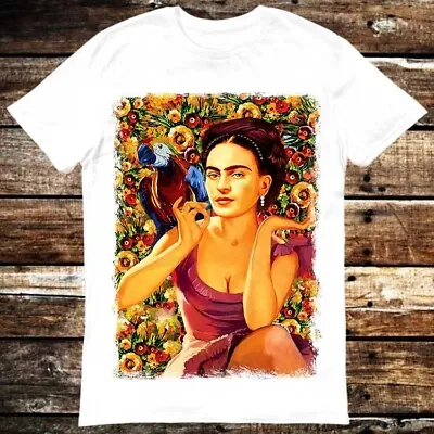 Buy Frida Kahlo Parrot Bird Pet Lover Water Paint Art T Shirt 6141 • 6.35£