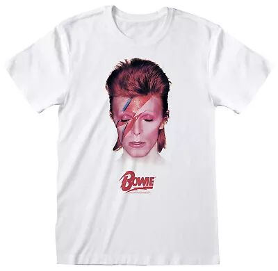 Buy David Bowie Aladdin Sane White T-Shirt NEW OFFICIAL • 17.99£