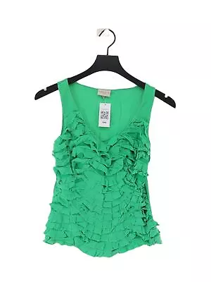 Buy Karen Millen Women's T-Shirt UK 10 Green 100% Other Sleeveless V-Neck Basic • 8£