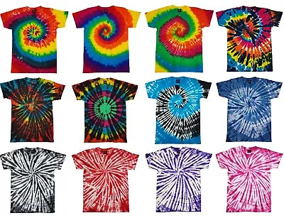 Buy Tie Dye T Shirt Top Tee Tye Die Music Festival Hipster Indie Retro Unisex Tshirt • 13.49£