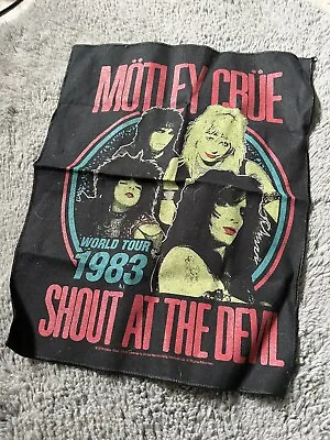 Buy MOTLEY CRUE BACK PATCH : SHOUT AT THE DEVIL 1983 : Album Official Licenced Merch • 15£