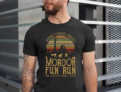 Buy Mordor Fun Run Shirt,Middle Earth's Annual Mordor,Lord Of The Rings, Lord,Movie • 32.38£