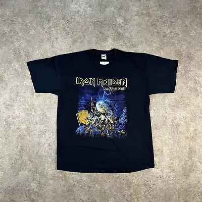 Buy Iron Maiden Tshirt Mens XL Black Live After Death  Tour Graphic Tee Short Sleeve • 39.99£