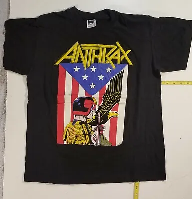 Buy Anthrax Judge Dredd Vtg Tour Shirt .NOT  A  Reprint.  We Are The Law   • 153.31£