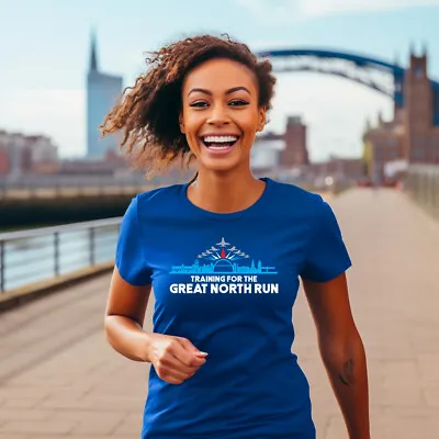Buy Ladies Training For GNR T Shirt Run Half Marathon Running Great North Gift Top • 14.99£