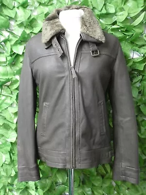 Buy HIDE PARK Womens Leather Jacket UK Size S Small - USED See Description • 34.99£