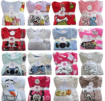 Buy Character Fleece Pyjamas Primark Ladies Women 6 - 20 Warm Cosy Thick Nightwear • 24.95£