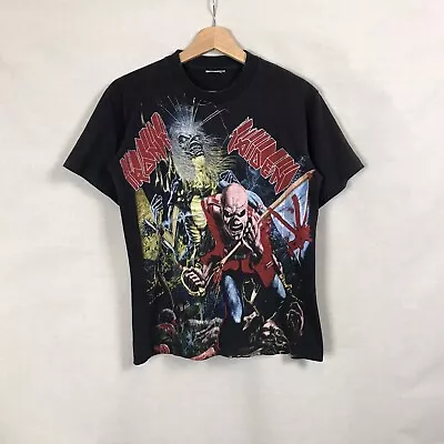 Buy Iron Maiden Vintage T Shirt Empire Bootleg Live After Death Trooper 90s Size S • 80£