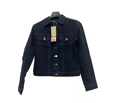 Buy AXE Women's Denim Jacket, Dark Blue, Size 10 - BNWT • 12.99£