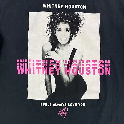 Buy Whitney Houston T Shirt Womens  Large I Will Always Love You Singer Short Sleeve • 13.48£