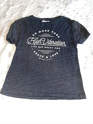 Buy Spiritual Gangster Women's  Gray Active T Shirt  High Vibration   Size Small New • 28.59£